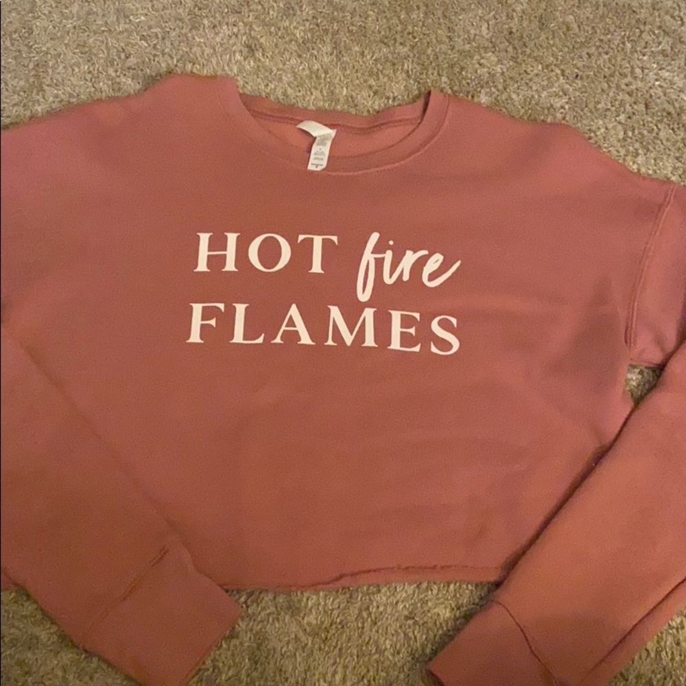 Whitney Simmons cropped sweatshirt